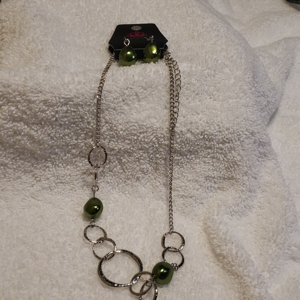 Necklace and earrings